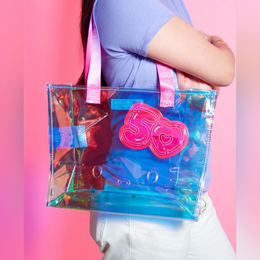 Limited Edition Hello Kitty Cafe Iridescent Tote Bag